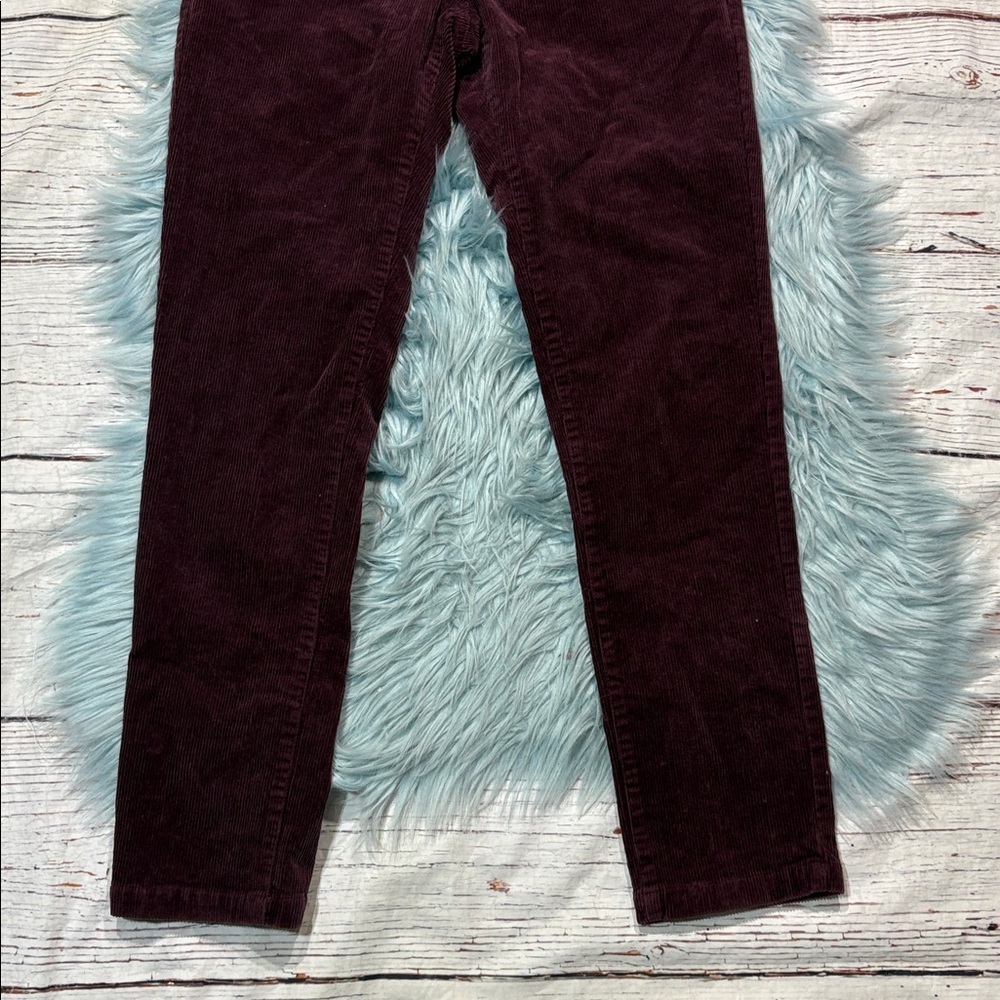 NWOT Barbour Plum Corduroy Essential Card Chino High Rise Pants - Picture 4 of 9